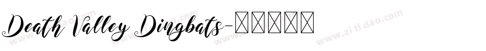 Death Valley Dingbats字体转换